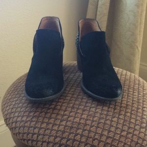 Nordstrom woman’s black high heel booties